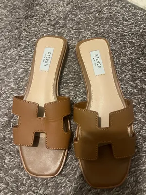 Steve Madden Cognac Leather Sandals thumbnail 2