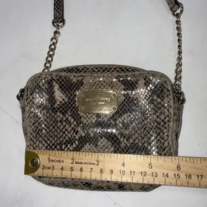Michael Kors Snakeskin Handbag/Cross body Purse‎ Good Condition. thumbnail 4