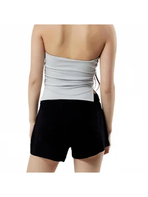 Pacsun Linen-Blend Fixed Waist Linen Shorts NWT Black XS thumbnail 2