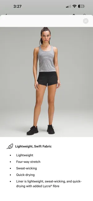 Lululemon Speed Up 2.5" Low-Rise Shorts thumbnail 8