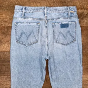 Mother Superior The Hustler Ankle Fray Home on the Range Light Blue Jeans thumbnail 12