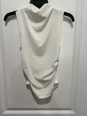 SheIn Chic White Sleeveless Tank Top, Sz S thumbnail 2