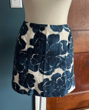 J.Crew Patterned Cotton Skirt thumbnail 1
