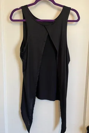 Athletic open back tank Black Size M thumbnail 2