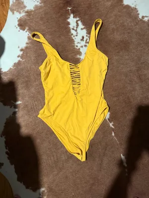 Tinibikini Yellow one piece swimsuit thumbnail 2