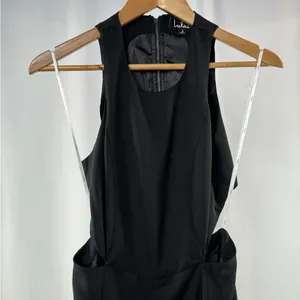 Lulus Open Back Sleevelss Flowing Midi Dress in‎ Black Size Small thumbnail 6