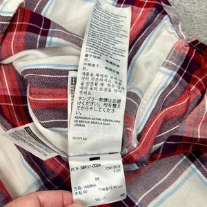 Levi’s Boyfriend Fit Plaid Button Down Blouse Medium thumbnail 8