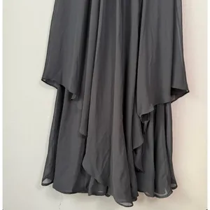 Eliza J. sz‎ 6 black rhinestone studded halter gown dress thumbnail 4