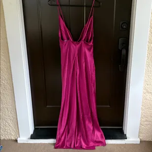 NWT Lioness Walk The Line Midi Dress Magenta Large thumbnail 14