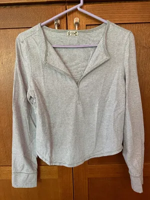 Intimately Free People  Striped Layering Top thumbnail 1