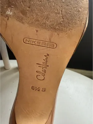 Cole Haan Women's Brown Leather Slip-On Heels thumbnail 8