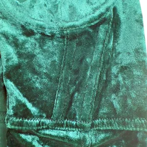 Urban Outfitters Bella Bustier Green Velvet Corset Mini Dress 90s Indie Alt thumbnail 7