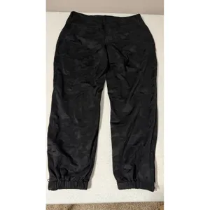 Liverpool Los Angeles Black Camo Tonal Jogger Pants Size 14/32 Zipped Cuffs thumbnail 7