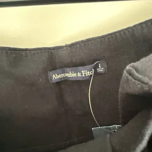 Abercrombie & Fitch Women’s Large Black Linen Belted Trousers LagenLook Capsule thumbnail 2