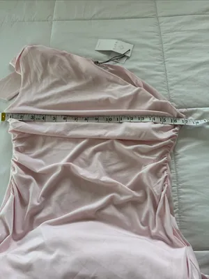 Wayf One-Shoulder Light Pink Maxi Dress thumbnail 6