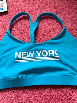 New York branded podium bra from soul cycle thumbnail 4