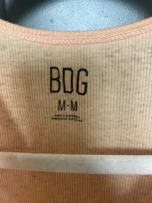 Urban Outfitters Orange Cropped Tank thumbnail 3