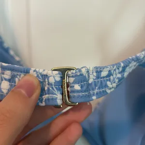 Hollister blue floral smocked underwire bikini top thumbnail 5