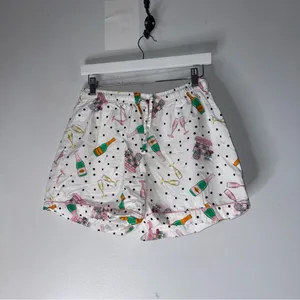 8 oak lane pajamas 2 Piece Shorts Long Sleeve Top‎ Campaign Print Cotton Medium thumbnail 5