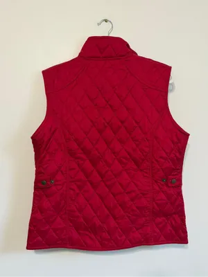 Barbour Women’s Quilted Vest Size 10 Red Fall winter thumbnail 7