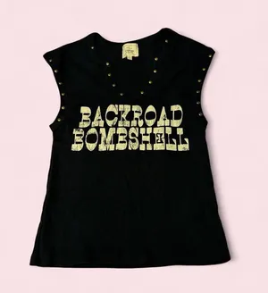 Buckle Black "Backroad Bombshell" Studded Tank thumbnail 1