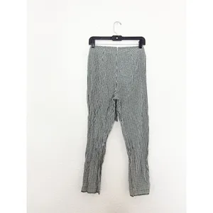 Free People West Side Tie Capri Pants Size 0 Green Gingham Retro Pinup Vintage thumbnail 13