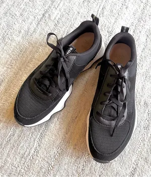 Sorel Women's Kinetic Impact II Wonder Lace Sneaker Shoes Black/Sea Salt thumbnail 1