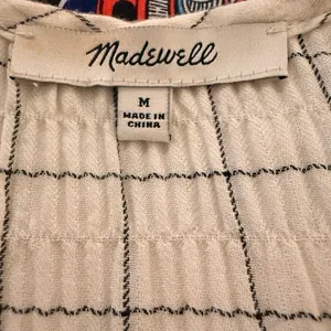 Madewell EUC Oversized Meadow Shirt in Windowpane Long Sleeve Button Up Blouse thumbnail 7