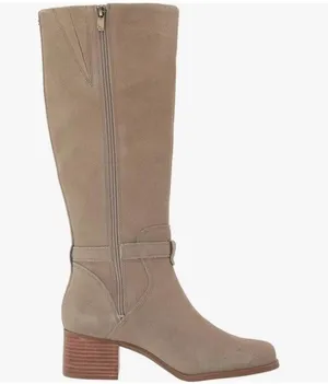 Koolaburra Knee High Suede Boots in Taupe Size 9 thumbnail 1