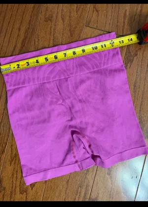 sicoozoe pink/ purple High Waist Tummy Control Yoga Shorts- size Medium thumbnail 4