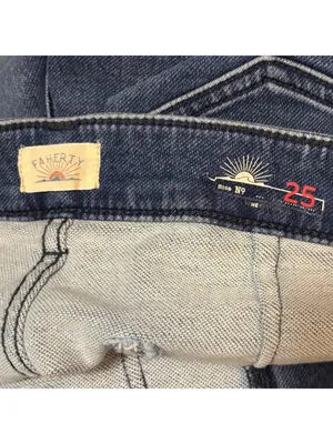 Faherty  Stretch Terry Patch PocketFlare Denim Jeans Size 25 Riventon thumbnail 9