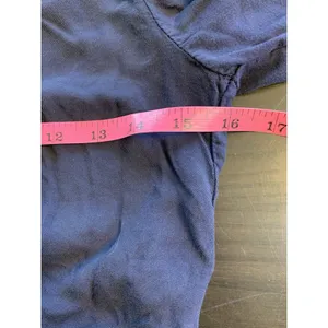Brandy Melville Faux Wrap Blouse Navy Blue Tie Back Concert Festival Cute Top‎ thumbnail 8
