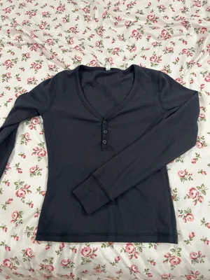 Fabletics Henley Long Sleeve Waffle thumbnail 2