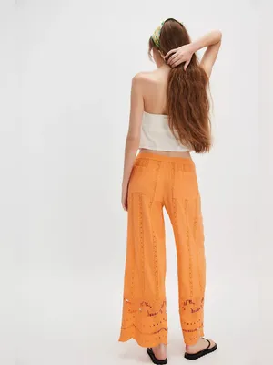 Damson Madder Martina Trousers in Apricot 10 thumbnail 8