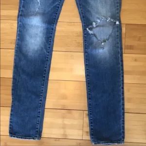American Eagle Classic Blue Skinny Jeans with Stretch Fit thumbnail 7