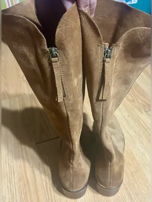 Euc ladies 10 Naughty Monkey Stride Brown Suede Knee-High riding style Boots. thumbnail 7