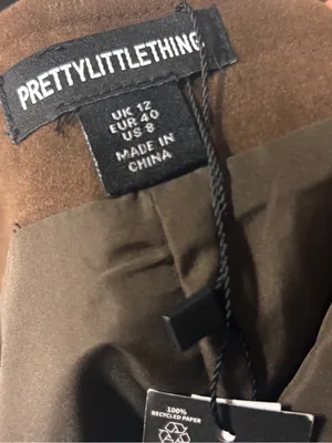 Prettylittle Thing Brown Shorts Size 8 thumbnail 5
