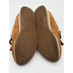 Softwaves Cadie Platform Suede Loafers Womens 38 Tan Chain Wedge Shoes 7-7.5 thumbnail 9