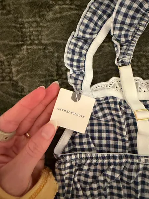 Anthropologie Gingham Bra thumbnail 4