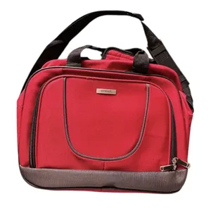 7 Piece Red Embark Travel Messenger Bag Set thumbnail 1