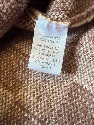 RebelFlow Brown & Cream Check V-Neck Sweater Vest thumbnail 4