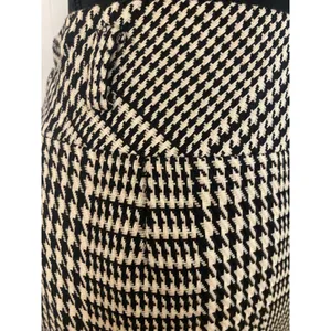 Evan Picone Classic Tailored Black White Houndstooth Plaid Midi Skirt Sze 10 Timeless Career thumbnail 9