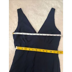 Lulus Alorna Dark Navy Sleeveless Ruffled Maxi Dress Size Small NWT Whimsical thumbnail 6