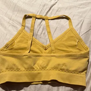 Gymshark Mustard Strappy Sports Bra thumbnail 2