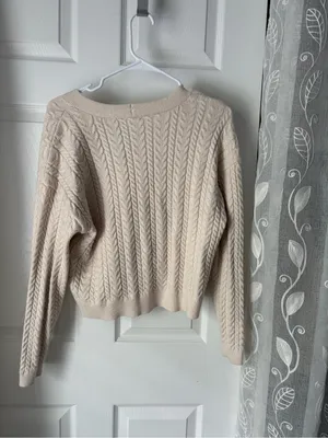 Cyrus Cable Knit Button-Front Women's Cardigan Sweater size L thumbnail 7
