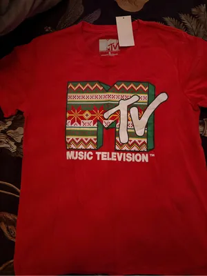 MTV Racing Red Logo Tee with White Tag thumbnail 1