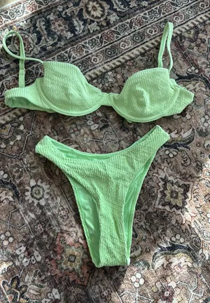 Monday Swimwear Set Green Size M thumbnail 1