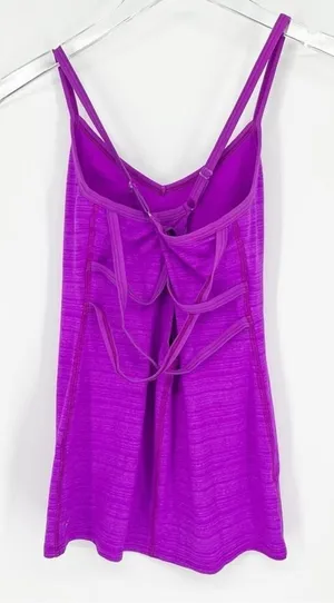 Beyond Yoga Strappy Back Yoga Tank Women's Size‎ XS Purple Pilates Princess thumbnail 1