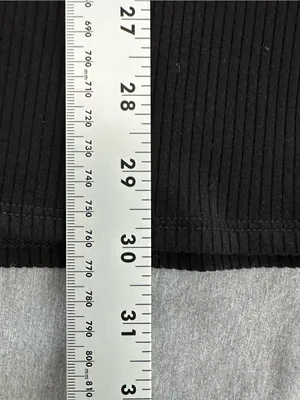 Reformation Jeans Linah Black Ribbed Knit Square Neck Mini Dress XS thumbnail 9