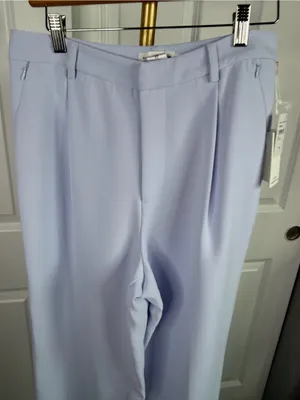 Good American Powder Purple High Rise Tailored Pants Size 8/29 NWT thumbnail 6